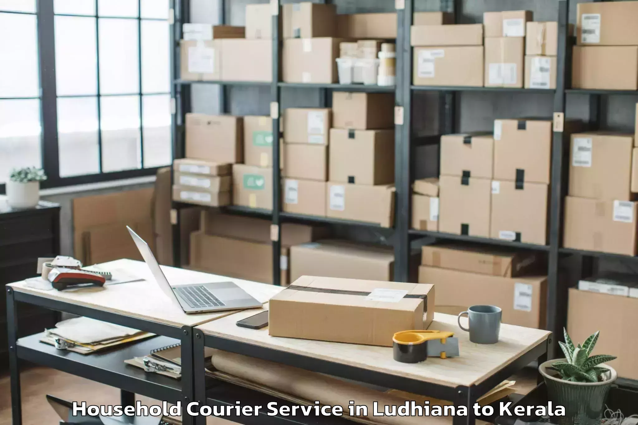 Book Ludhiana to Kannangad Household Courier